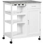 Compact Kitchen Trolley Utility Cart   Wheel Wine Rack Cabinet