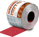 Rouleaux de Papier Abrasif 93mm x 10m Grain 60 pour Ponceuse à Main