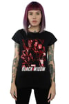 Black Widow Movie Red Group Cotton T-Shirt