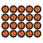 Nya 20x 3/4 tum 3led sidomarkeringsljus Trailer Truck Blinkljus Clearance Light Amber