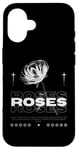 Coque pour iPhone 16 Rose élégante avec texte Lorem ipsum dolo sit amet