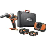 AEG BSB18SBL2-X02C Perceuse percussion balais 18 V 65 Nm (2,0+4,0) Ah