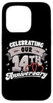 iPhone 15 Pro 14th Wedding Anniversary Celebrating 14 Years Matching Gift Case