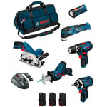 Kit BMKB6-28BD3 (gsb 12V-15 gdr 12V-105 gks 12V-26 gop 12V-28 gsa 12V-14 gli 12V-80 3x2,0AhGAL1230CVHDBAG) - Bosch