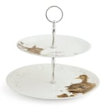 Wrendale Designs 2 Tier Cake Stand Ducklings & Rabbit Design by Royal Worcester