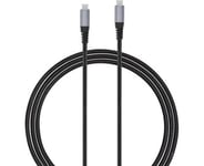 Andersson USB-C - USB-C 3.2 PD100W Braided Black/Space Gray 3m