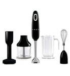 Smeg Hand Blender Black With Tritan Renew