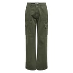 Pantalon FEMME Only Onlmalfy Cargo Pant Pnt Noos coton kaki