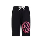 AS ROMA GIL Shorts ASR Rosa Fluo, Boxer Mixte, Nero e Rosa Fluo, Medium