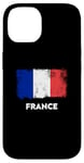 Coque pour iPhone 14 Drapeau France Bleu Blanc Rouge