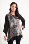 Silk Look A-Line Elliptical Top