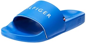 Hilfiger Women Feminine Seasonal Slide Sandal Flip-Flops, Blue (Ultra Blue), 5 UK