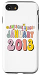 iPhone SE (2020) / 7 / 8 Awesome Since January 2013 Groovy 12 Years Old 12nd Birthday Case