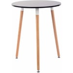 CLP - Table de style nordique scandinave avec 3 jambes et sol rond différentes couleurs colore : noir