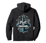 Pilot in Command Fighter Jet Aviation Pullover Hoodie