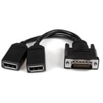 20 cm LFH 59 hane till dubbel hona DisplayPort DMS 59-kabel 