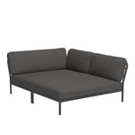 Houe - LEVEL Cozy Corner - Right - Dark Grey - Utendørs sofaer - Henrik Pedersen