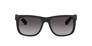 Ray-Ban Unisex Justin Sunglasses, Black (601/8g Black), 54 mm UK