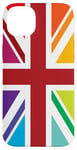 iPhone 14 Plus Rainbow Colors, United Kingdom The Union Jack Flag Case