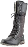 MUSTANG 1295-606, Bottes Hautes Femme - Gris - Gris (Graphit 259), 38 EU