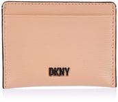 DKNY Women Bryant Credit Card Holder in Sutton Leather Travel Accessory-Envelope, Rosewater