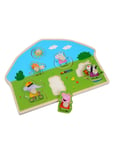 Gurli Gris Peppa Pig Wooden Knob Puzzle Playground Multi/patterned