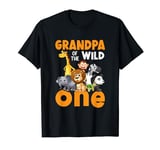 Granddad Birthday Party Grandpa Of The Wild One Grandfather T-Shirt