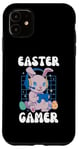 Coque pour iPhone 11 Lapin de jeu de Pâques - Design de jeu de Pâques pour garçons et filles