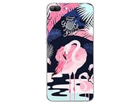 NOVAGO Compatible avec Huawei Honor 9 Lite Coque Souple résistante Anti Choc avec Impression de qualité (Flamant Rose 1)