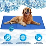 Pet Self Cooling Mat Gel Pad Summer Cool Bed Mattress Heat Relief Dog Cats(M)