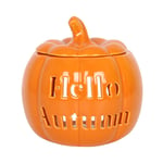 Hello Autumn Ceramic Pumpkin Autumnal Wax Melt Burner by Something Different