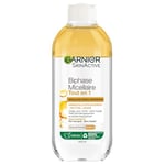 GARNIER Skin Active - Biphase Micellaire - Tout-en-1 - Nettoie, Démaquille & Apaise - Visage, Yeux, Lèvres - Enrichie En Micelles & Huiles - Vegan & Cruelty Free - Tous Types de Peaux - 400 ml