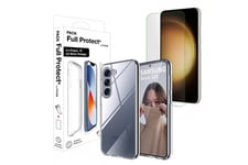 Pack coque souple + verre trempé 2,5D pour Samsung Galaxy S23