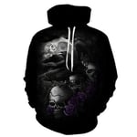 Hoodie Coat Poker Skull Hoodies Sweatshirts 3D Hoodie Men Tracksuit Fashion Hoody Funny Pullover Streetwear Mens Tracksuit 4Xl Lms1049