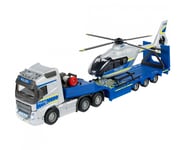 Majorette Volvo Truck + Airbus Police Helicopter, Lastbil + Helikopter, 3 År, Aaa, Metall, Plast, Svart, Blå, Grå