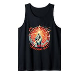 Lightning Bolt Fantasy RPG Red Magic Spell Tank Top