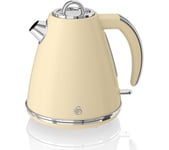 Swan Retro SK19020CN Jug Kettle - Cream, Black