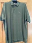 Men's Lacoste Polo Shirt Size 8 (3XL) Green Short Sleeves