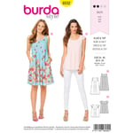 Burda 6532 - Kjole EUR: 34-46, US: 8-20