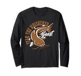 Fear the Whiskered Beast Long Sleeve T-Shirt