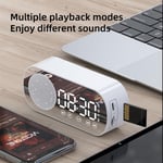 Mp3 FM Radio LED numérique réveil intelligent Bluetooth colonne bureau réveil Subwoofer lecteur de musique carte TF haut-parleur de basse