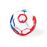 Bright Starts, Ballon de foot et hochet Oball Grippin' Goals - Rouge, blanc et bleu, attrape facile, pour nouveau ns et plus grands