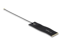 Delock Lora - Antenne - [863 - 928 Mhz, Self-Adhesive, Fpc, I-Pex Inc., Mhf 4 Plug, 1.13 - 15 Cm - Smart Home - 1.68 Dbi - Innendørs - Svart