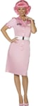 Ladies Pink Frenchie Beauty School Grease Movie Film Fancy Dress Costume Outfit