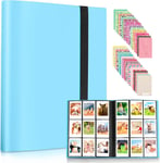 432 Pochettes Mini Album Photo Pour Instax Mini 7S 7+ 8 8+ 9 11 12 25 26 50S 70 90 Film Instant Camera & Name Card (Bleu)