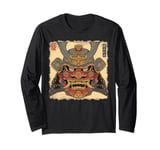 Oni Yokai Devil Mask Japanese Art Samurai Ukiyo-e Long Sleeve T-Shirt