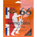 Rotosound RS66LC Stainless Steel Roundwound Bass Strings (40 60 75 95),White Black Red Blue