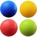 8,5-tums Dodgeball-lekplatser, 4-pack bollar med 1 pump, officiell storlek för Dodge Ball, Handboll, Läger och Skolor (4 bollar och 1 pump)