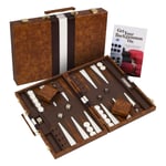 Get The Games Out Top Backgammon Set - Classic Board Game Case - 2 Players - Bes