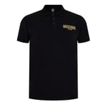 Moschino Mens Swim Logo Black Polo Shirt material_cotton - Size Small